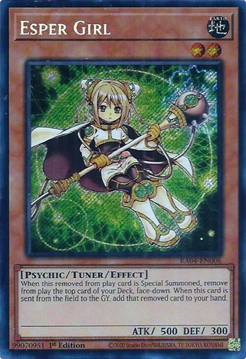 Image for Esper Girl (Secret Rare) (Quarter Century Stampede) (RA04-EN006) - YuGiOh
