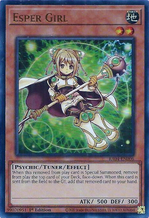 Image for Esper Girl (UR) (Quarter Century Stampede) (RA04-EN006) - YuGiOh