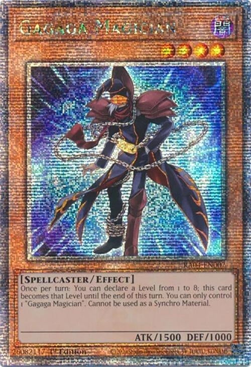Image for Gagaga Magician (Quarter Century Secret Rare) (Quarter Century Stampede) (RA04-EN007) - YuGiOh