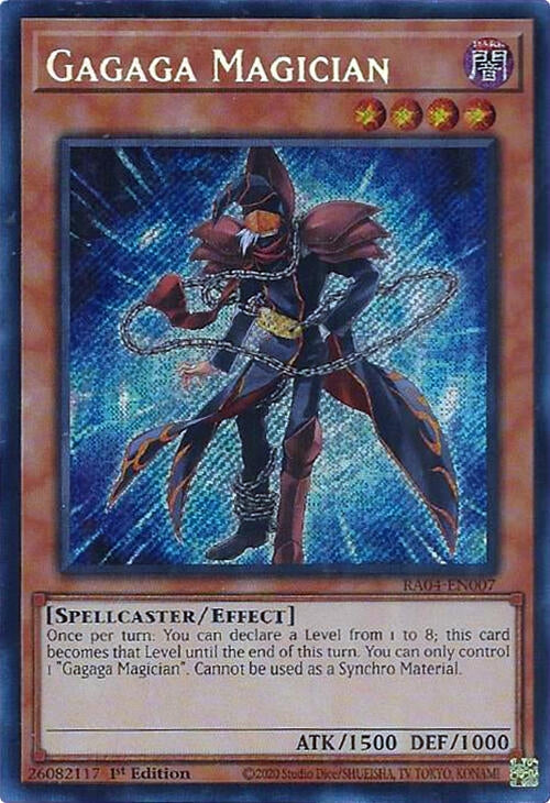 Image for Gagaga Magician (Secret Rare) (Quarter Century Stampede) (RA04-EN007) - YuGiOh