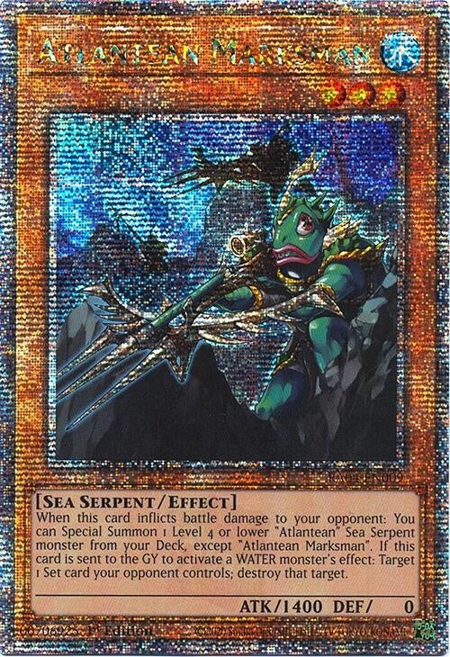 Image for Atlantean Marksman (Quarter Century Secret Rare) (Quarter Century Stampede) (RA04-EN009) - YuGiOh