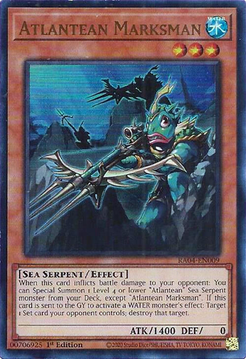 Image for Atlantean Marksman (UR) (Quarter Century Stampede) (RA04-EN009) - YuGiOh