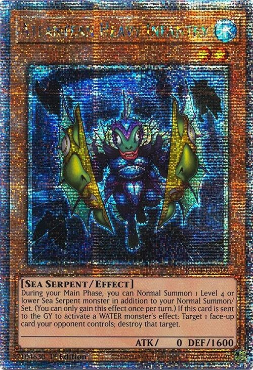Image for Atlantean Heavy Infantry (Quarter Century Secret Rare) (Quarter Century Stampede) (RA04-EN010) - YuGiOh