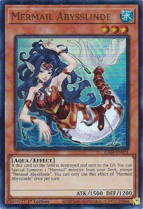 Image for Mermail Abysslinde (UR) (Quarter Century Stampede) (RA04-EN011) - YuGiOh