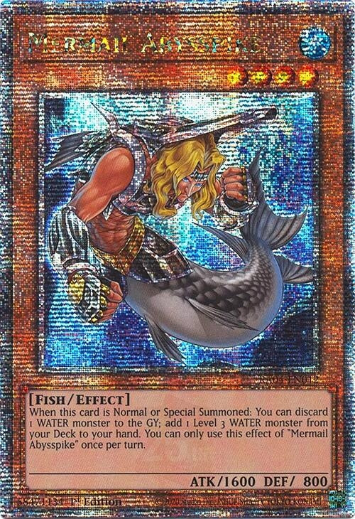 Image for Mermail Abysspike (Quarter Century Secret Rare) (Quarter Century Stampede) (RA04-EN012) - YuGiOh