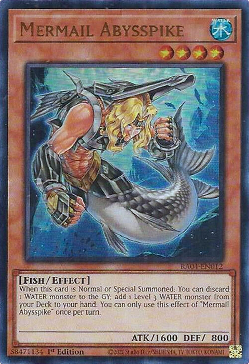 Image for Mermail Abysspike (UR) (Quarter Century Stampede) (RA04-EN012) - YuGiOh