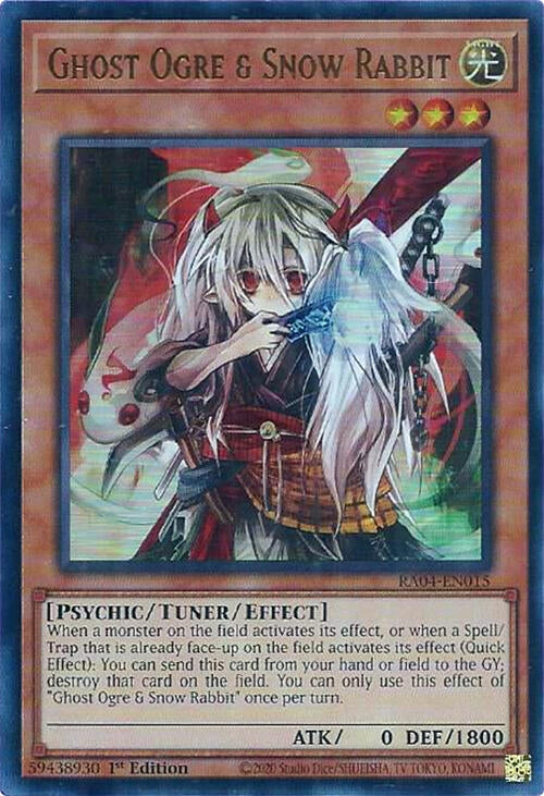 Image for Ghost Ogre & Snow Rabbit (UR) (Quarter Century Stampede) (RA04-EN015) - YuGiOh