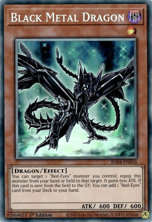 Image for Black Metal Dragon (PCR) (Quarter Century Stampede) (RA04-EN016) - YuGiOh