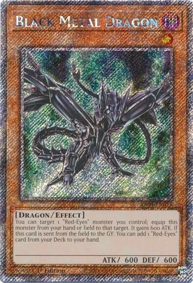 Image for Black Metal Dragon (Platinum Secret Rare) (Quarter Century Stampede) (RA04-EN016) - YuGiOh