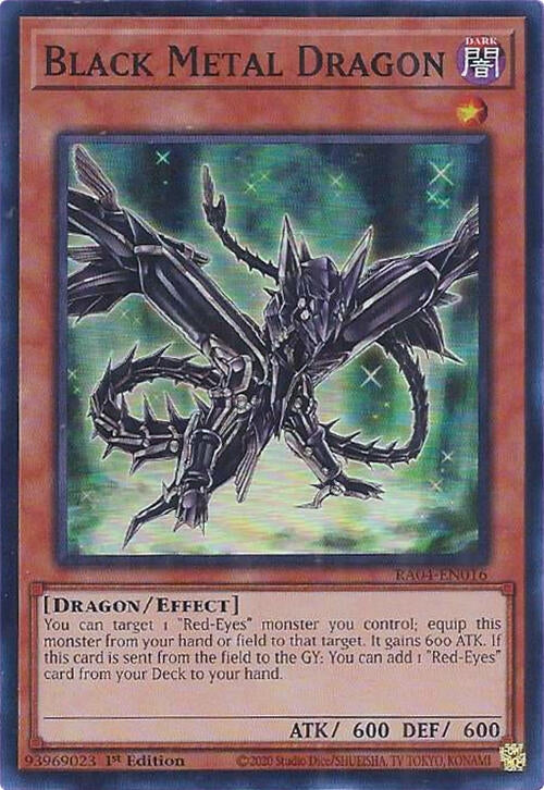 Image for Black Metal Dragon (Quarter Century Stampede) (RA04-EN016) - YuGiOh