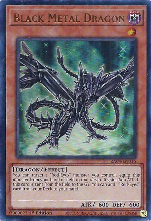 Image for Black Metal Dragon (UR) (Quarter Century Stampede) (RA04-EN016) - YuGiOh