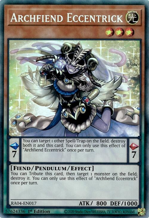 Image for Archfiend Eccentrick (PCR) (Quarter Century Stampede) (RA04-EN017) - YuGiOh