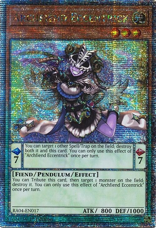 Image for Archfiend Eccentrick (Quarter Century Secret Rare) (Quarter Century Stampede) (RA04-EN017) - YuGiOh