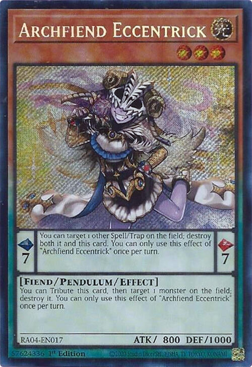 Image for Archfiend Eccentrick (Secret Rare) (Quarter Century Stampede) (RA04-EN017) - YuGiOh