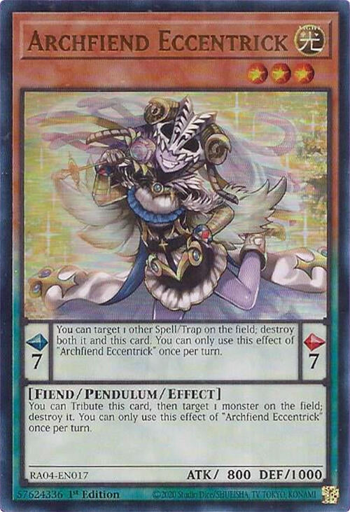 Image for Archfiend Eccentrick (UR) (Quarter Century Stampede) (RA04-EN017) - YuGiOh