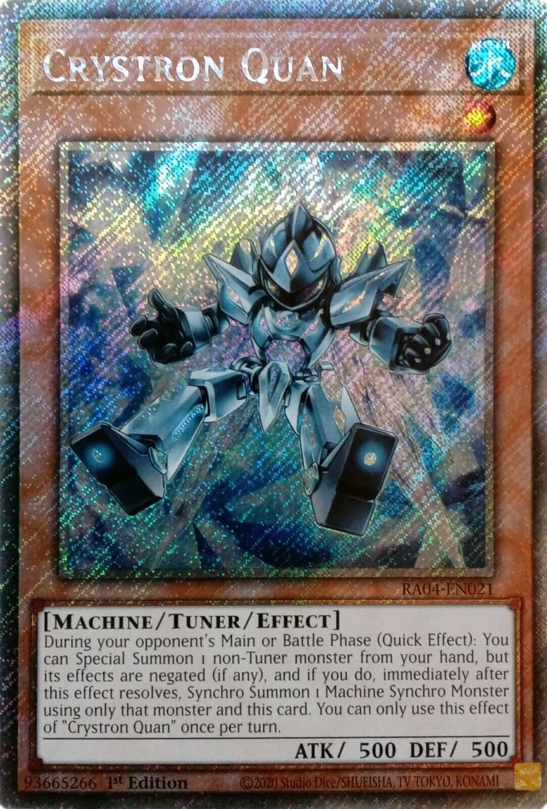 Image for Crystron Quan (Platinum Secret Rare) (Quarter Century Stampede) (RA04-EN021) - YuGiOh