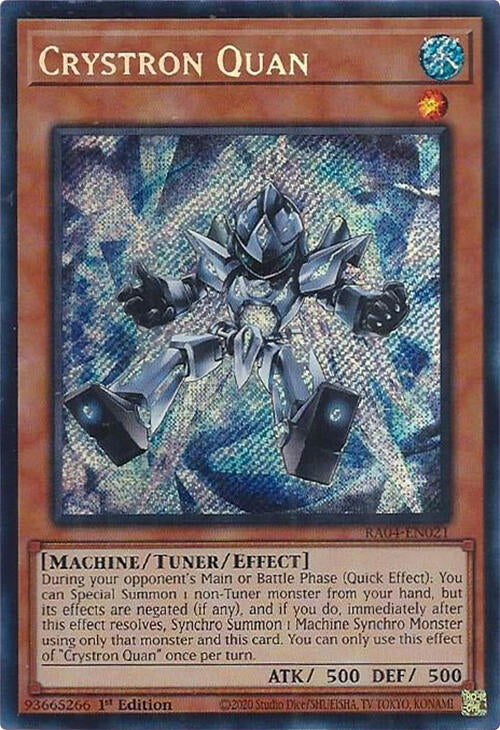 Image for Crystron Quan (Secret Rare) (Quarter Century Stampede) (RA04-EN021) - YuGiOh