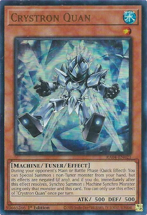 Image for Crystron Quan (UR) (Quarter Century Stampede) (RA04-EN021) - YuGiOh