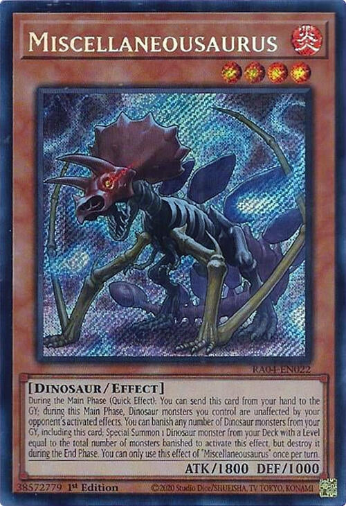Image for Miscellaneousaurus (Secret Rare) (Quarter Century Stampede) (RA04-EN022) - YuGiOh