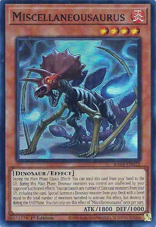 Image for Miscellaneousaurus (Quarter Century Stampede) (RA04-EN022) - YuGiOh