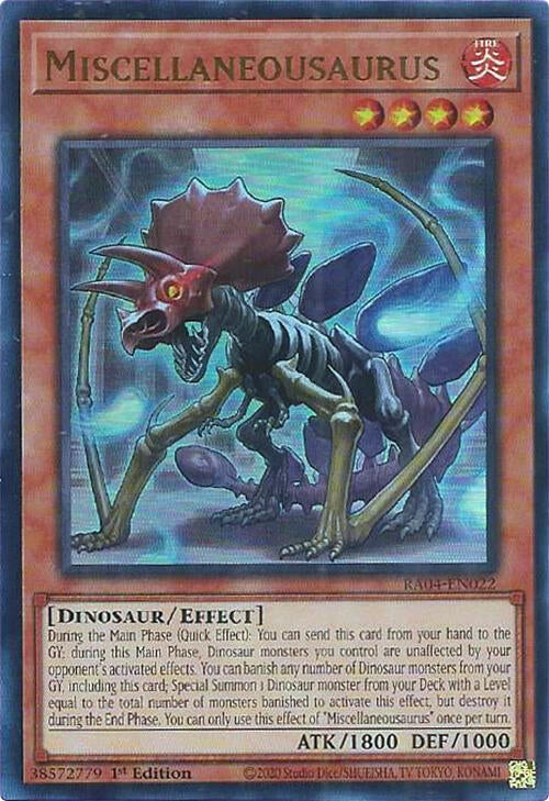 Image for Miscellaneousaurus (UR) (Quarter Century Stampede) (RA04-EN022) - YuGiOh