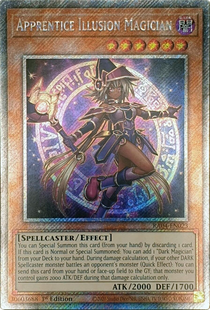 Image for Apprentice Illusion Magician (Platinum Secret Rare) (Quarter Century Stampede) (RA04-EN023) - YuGiOh