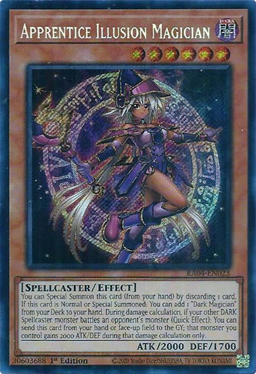 Image for Apprentice Illusion Magician (Secret Rare) (Quarter Century Stampede) (RA04-EN023) - YuGiOh