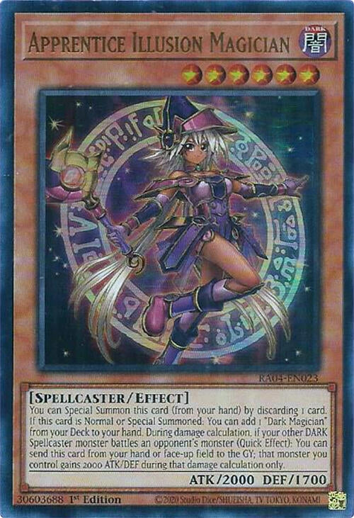Image for Apprentice Illusion Magician (UR) (Quarter Century Stampede) (RA04-EN023) - YuGiOh