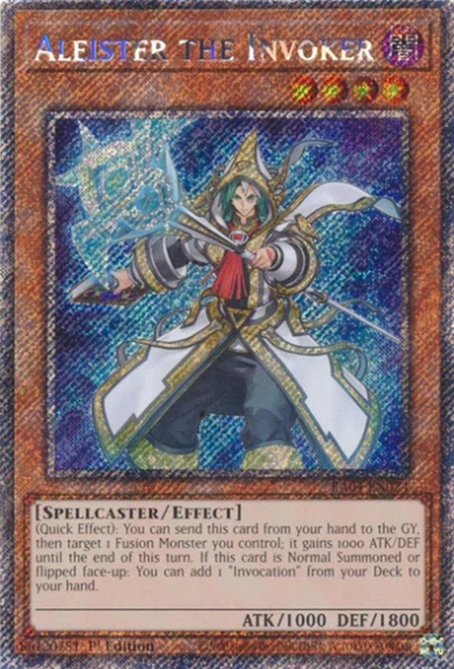 Image for Aleister the Invoker (Alternate Art) (Platinum Secret Rare) (Quarter Century Stampede) (RA04-EN024) - YuGiOh