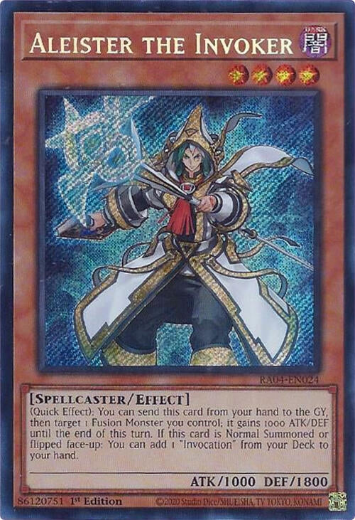 Image for Aleister the Invoker (Alternate Art) (Secret Rare) (Quarter Century Stampede) (RA04-EN024) - YuGiOh