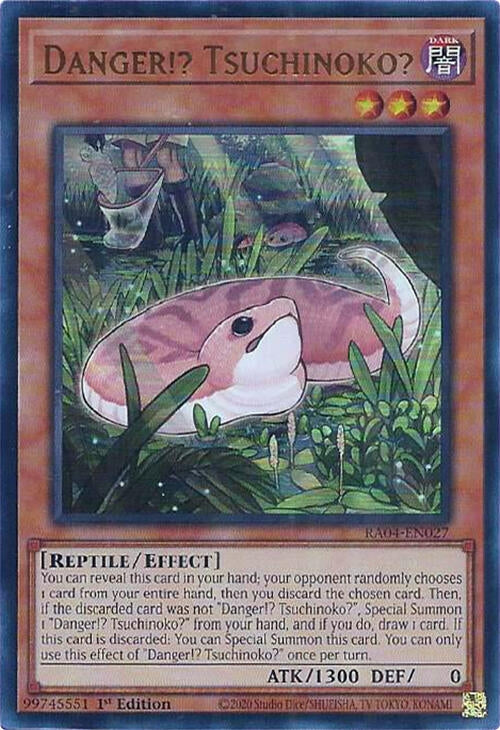 Image for Danger!? Tsuchinoko? (UR) (Quarter Century Stampede) (RA04-EN027) - YuGiOh