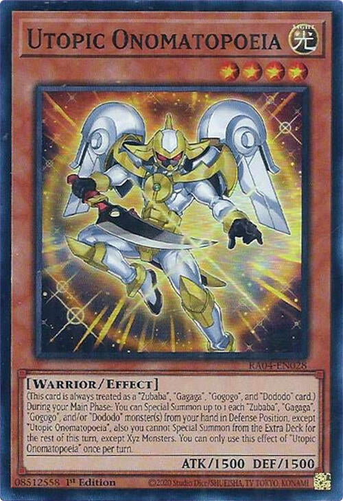 Image for Utopic Onomatopoeia (Quarter Century Stampede) (RA04-EN028) - YuGiOh