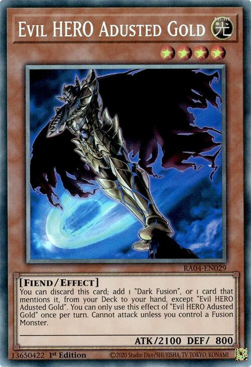 Image for Evil HERO Adusted Gold (PCR) (Quarter Century Stampede) (RA04-EN029) - YuGiOh