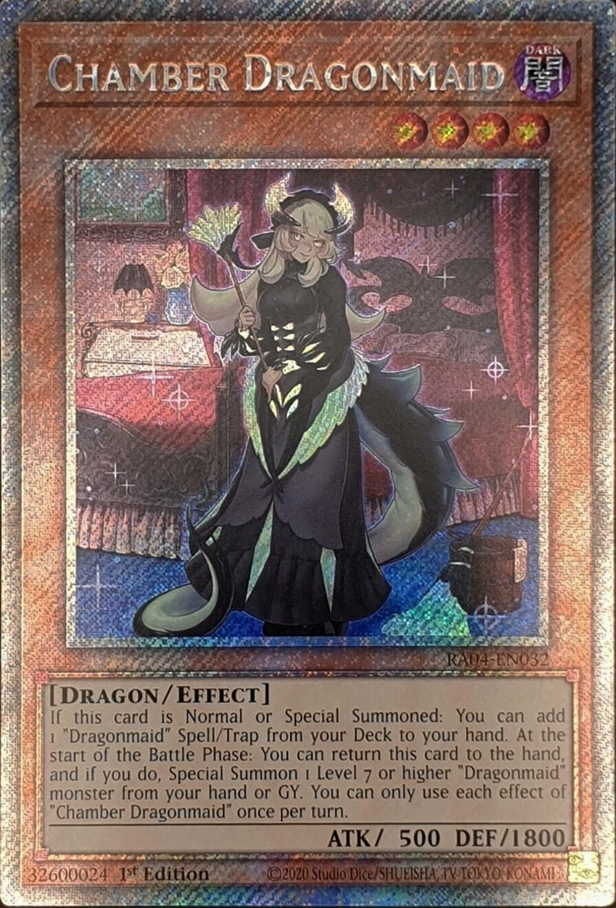 Image for Chamber Dragonmaid (Platinum Secret Rare) (Quarter Century Stampede) (RA04-EN032) - YuGiOh