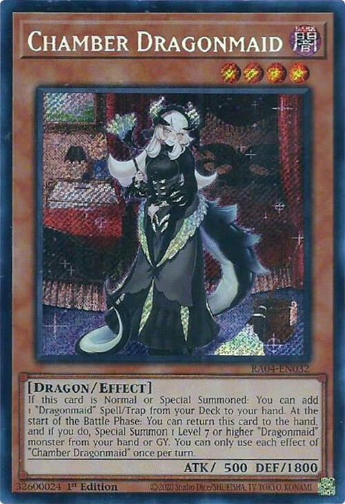 Image for Chamber Dragonmaid (Secret Rare) (Quarter Century Stampede) (RA04-EN032) - YuGiOh