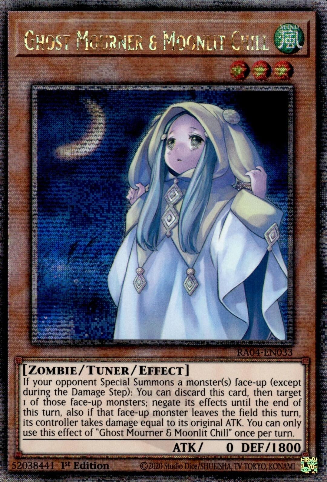 Image for Ghost Mourner & Moonlit Chill (Quarter Century Secret Rare) (Quarter Century Stampede) (RA04-EN033) - YuGiOh