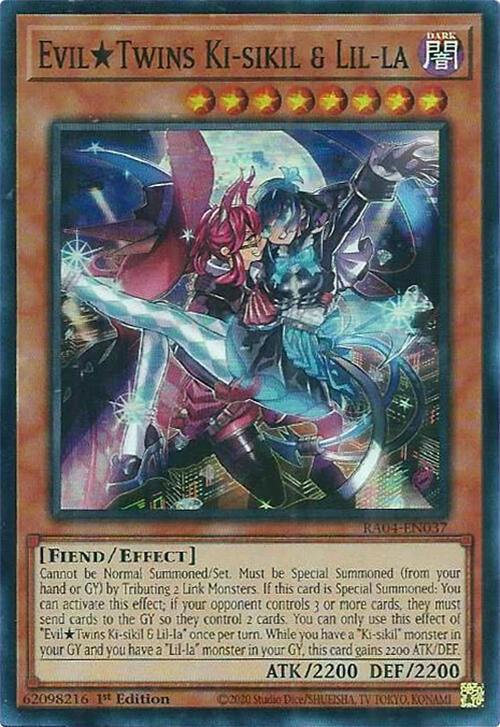 Image for EvilTwins Ki-sikil & Lil-la (Quarter Century Stampede) (RA04-EN037) - YuGiOh