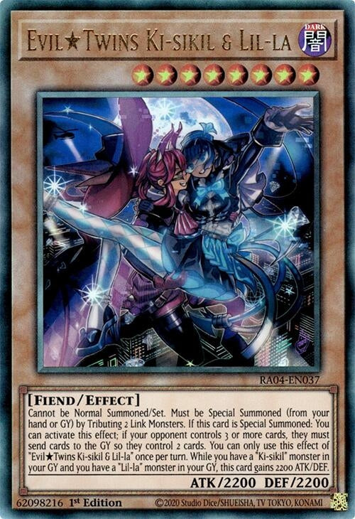 Image for EvilTwins Ki-sikil & Lil-la (PUR) (Quarter Century Stampede) (RA04-EN037) - YuGiOh