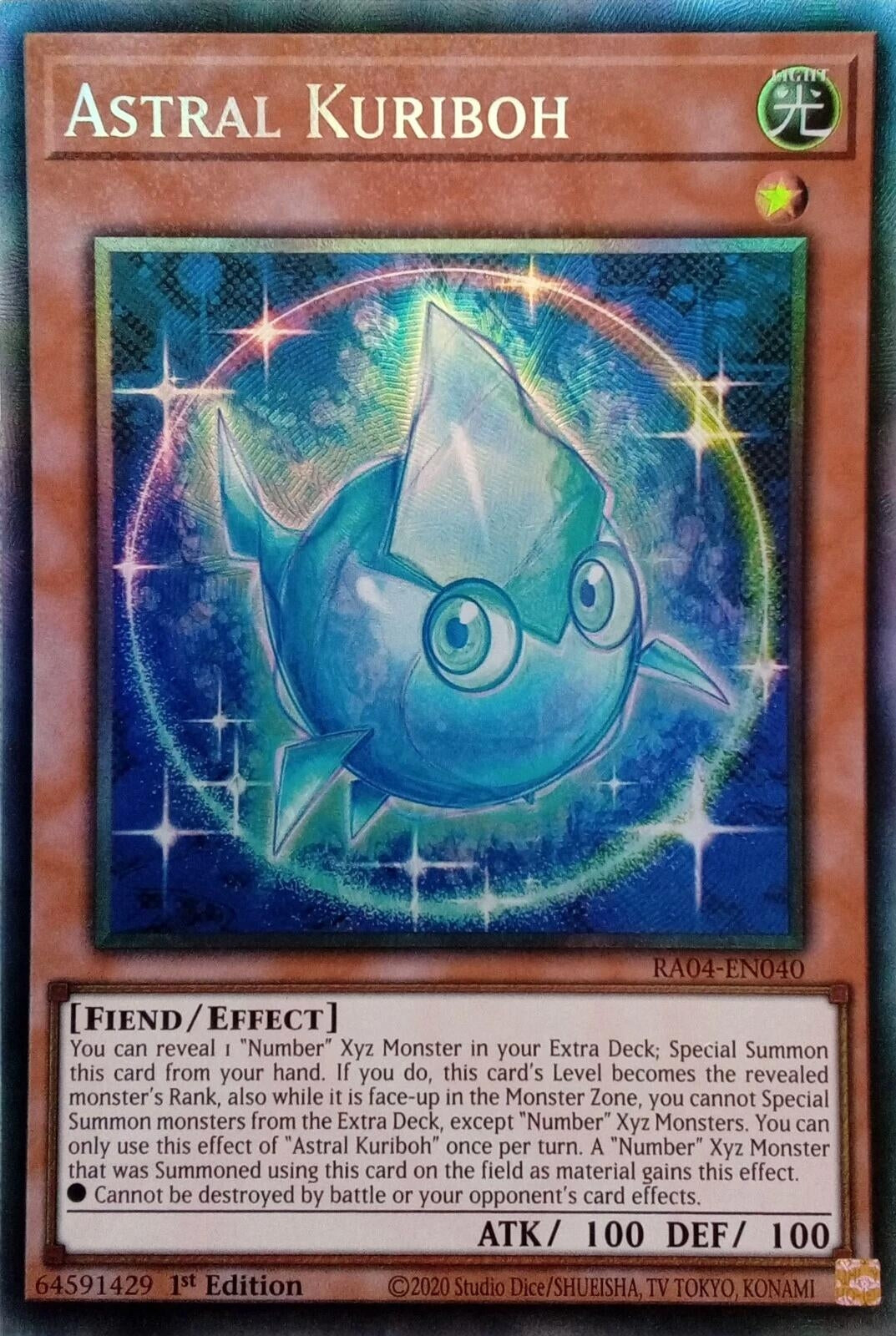 Image for Astral Kuriboh (PCR) (Quarter Century Stampede) (RA04-EN040) - YuGiOh