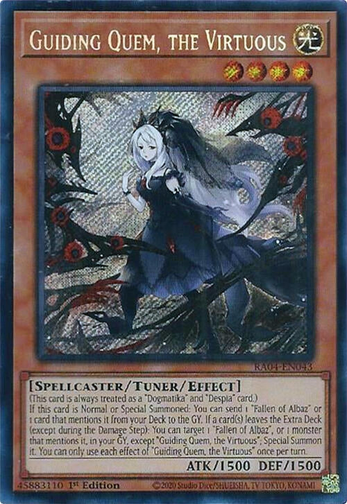 Image for Guiding Quem, the Virtuous (Secret Rare) (Quarter Century Stampede) (RA04-EN043) - YuGiOh