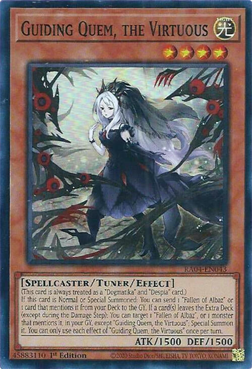 Image for Guiding Quem, the Virtuous (Quarter Century Stampede) (RA04-EN043) - YuGiOh