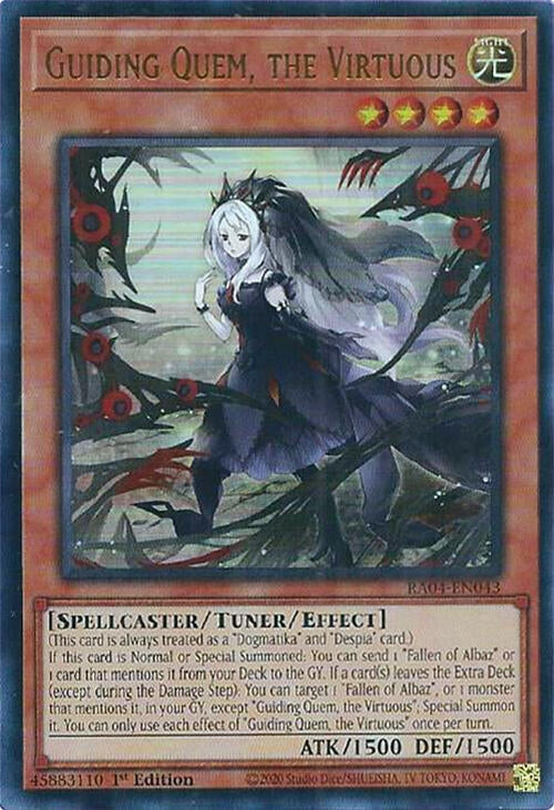 Image for Guiding Quem, the Virtuous (UR) (Quarter Century Stampede) (RA04-EN043) - YuGiOh