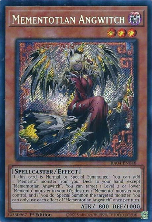 Image for Mementotlan Angwitch (Secret Rare) (Quarter Century Stampede) (RA04-EN048) - YuGiOh