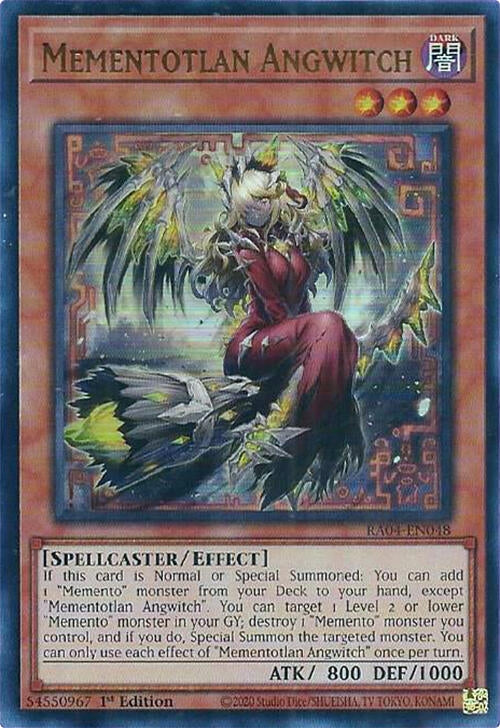 Image for Mementotlan Angwitch (UR) (Quarter Century Stampede) (RA04-EN048) - YuGiOh