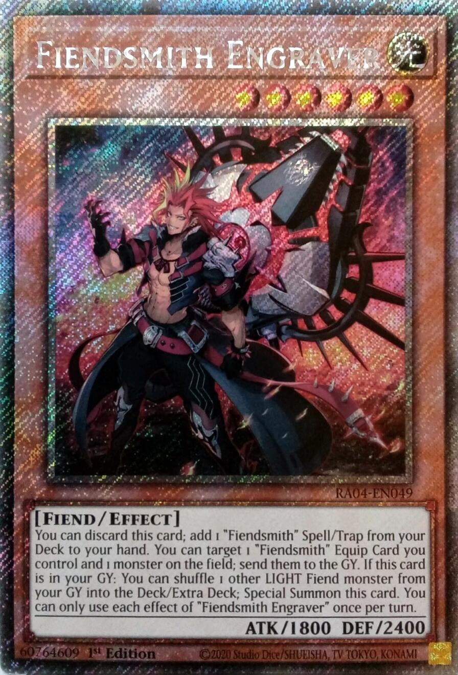 Image for Fiendsmith Engraver (Platinum Secret Rare) (Quarter Century Stampede) (RA04-EN049) - YuGiOh