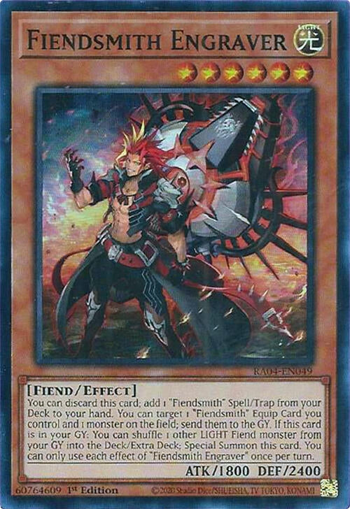 Image for Fiendsmith Engraver (Quarter Century Stampede) (RA04-EN049) - YuGiOh