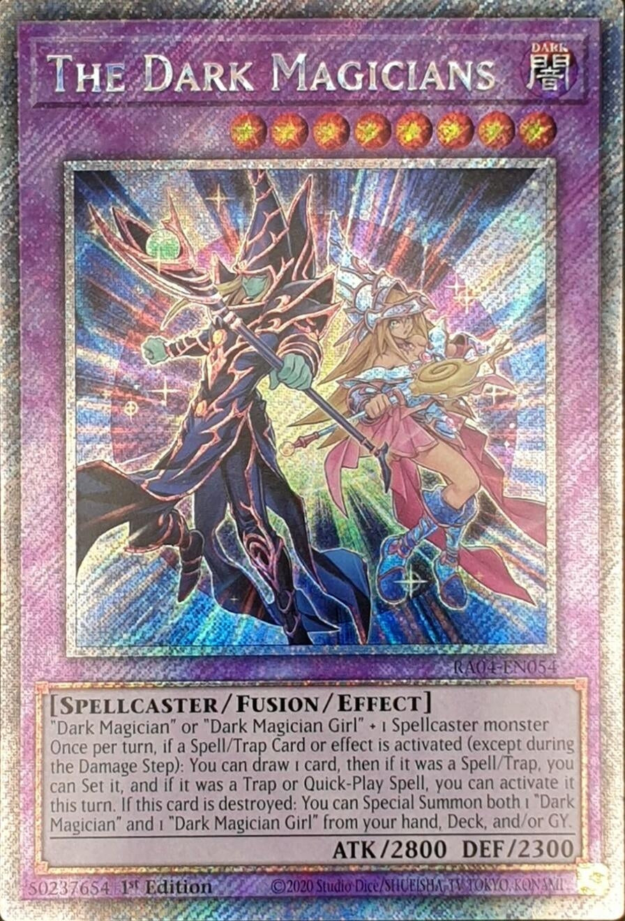Image for The Dark Magicians (Platinum Secret Rare) (Quarter Century Stampede) (RA04-EN054) - YuGiOh