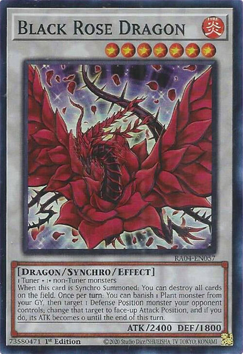Image for Black Rose Dragon (Quarter Century Stampede) (RA04-EN057) - YuGiOh