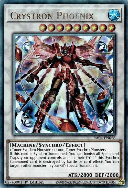 Image for Crystron Phoenix (PUR) (Quarter Century Stampede) (RA04-EN058) - YuGiOh
