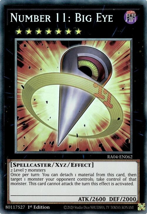 Image for Number 11: Big Eye (PCR) (Quarter Century Stampede) (RA04-EN062) - YuGiOh